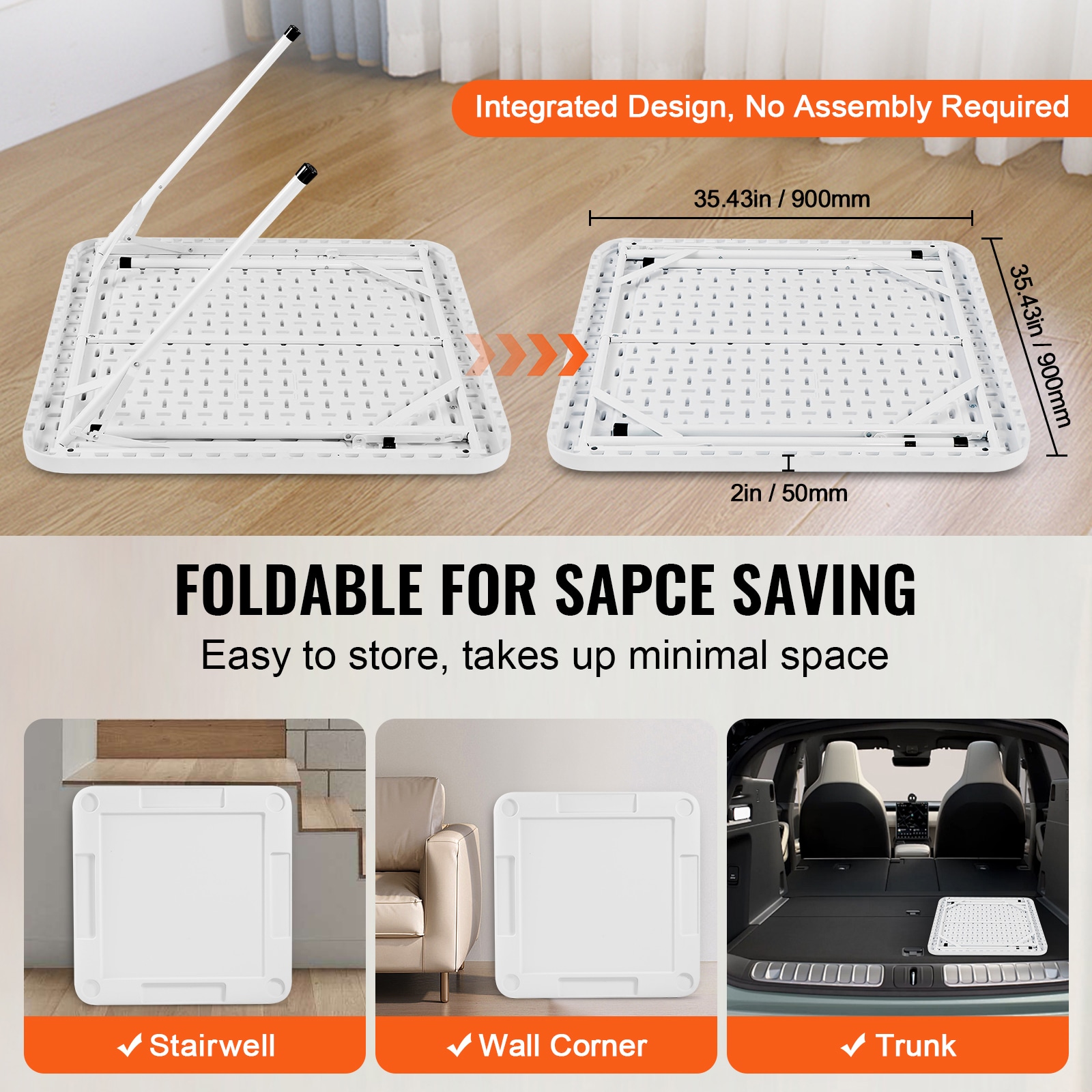 Mahjong Table 4 Player Folding Card Table & 4 Cup Holders Chip Trays White_voghion.com